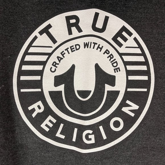 True Religion Hoodie Gray Sz L - Picture 8 of 9